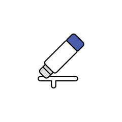 Glue icon design with white background stock illustration