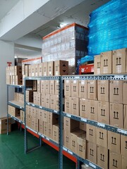 warehouse with containers