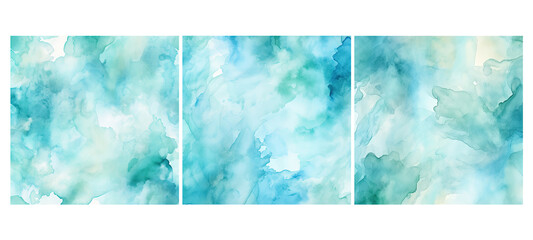 texture light cyan watercolor background illustration paint artistic, creative brushstroke, flowing ink texture light cyan watercolor background