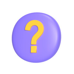 question marks 3D Illustration Icon Pack Element