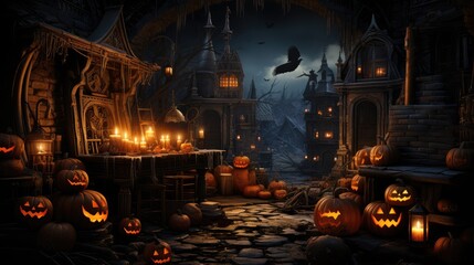 scary halloween pumpkin