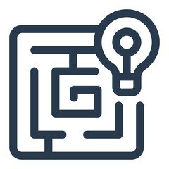 Maze psychology icon
