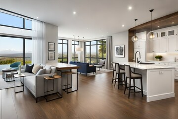 modern kitchen interior