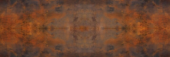 Grunge rusty orange-brown metal coronet steel stone background - obrazy, fototapety, plakaty