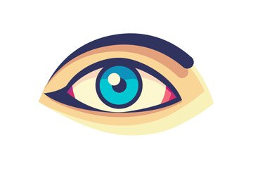 eye icon eye symbol eye logo flat colorful vector 