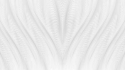 Obraz premium Off-white symmetrical wavy lines texture texture background