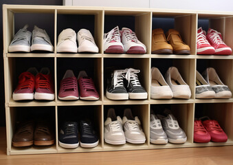 Indoor Shoe Rack for Sneaker Lovers' Shoes