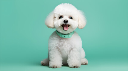 Miniature Poodle puppy, generative ai