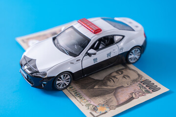 お金 警察 パトカー 交通違反 罰金 違反 