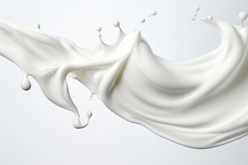 milk splash isolated on white background