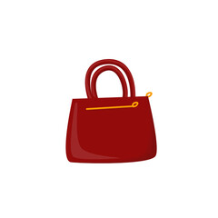 Red elegant bag for woman