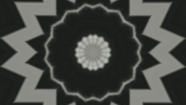 white Ornate Mandala Loop Background premium