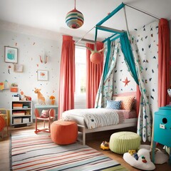 beautiful kids bedroom interior