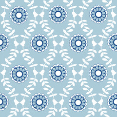 Colourful and Monochrome Flowers ,seamless pattern ,prints background