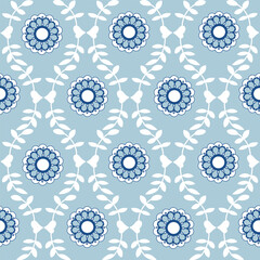 Colourful and Monochrome Flowers ,seamless pattern ,prints background