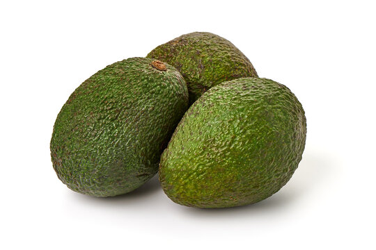 Avocado, isolated on white background.