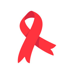 red cross ribbon World Aids Day awareness campaign sign prevention of communicable diseases
