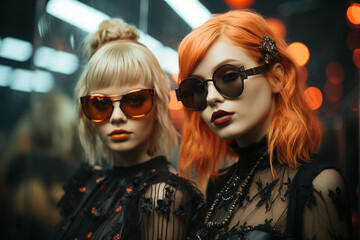 Obraz premium Halloween fashion models