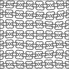  Stylish texture with figures from lines.Abstract black and white pattern for web page, textures, card, poster, fabric, textile. Monochrome graphic repeating design.