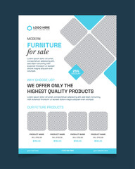 Modern furniture sale Flyer Template, Furniture sale flyer design, flyer design for furniture sale, a4 business flyer template