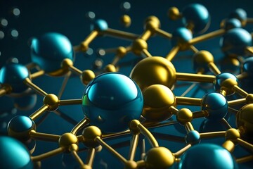 molecule 3d render