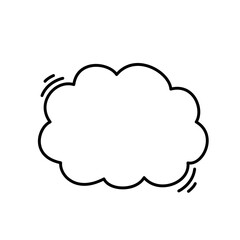 Hand drawn text box. Cute cartoon style talking dialogue.
