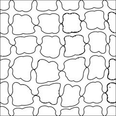  Stylish texture with figures from lines.Abstract black and white pattern for web page, textures, card, poster, fabric, textile. Monochrome graphic repeating design. 