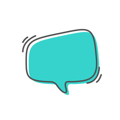 Hand drawn text box. Cute cartoon style talking dialogue.
