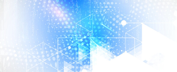 Technology abstract futuristic background for internet business. Big data concept.