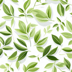 Watercolor seamless border - illustration with green leaves and branches, for wedding stationary, greetings, wallpapers,