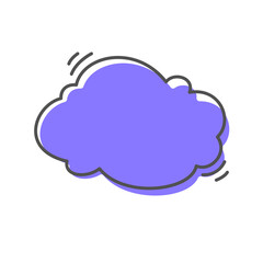 Hand drawn text box. Cute cartoon style talking dialogue.