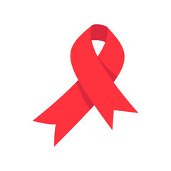 red cross ribbon World Aids Day awareness campaign sign prevention of communicable diseases