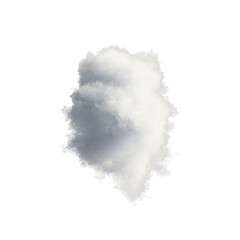 Cloud isolated transparent background 3d rendering
