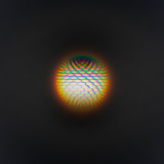 Circular Blurred Vibrant Abstract Radial Gradient Shape