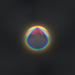 Circular Blurred Vibrant Abstract Radial Gradient Shape