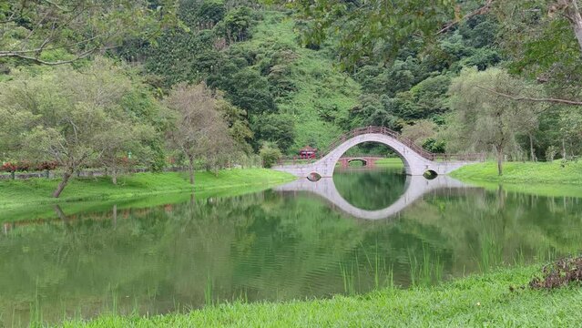 nice view of Gilitan with bridge, Hualien, Taiwan