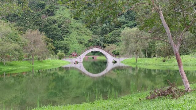 nice view of Gilitan with bridge, Hualien, Taiwan