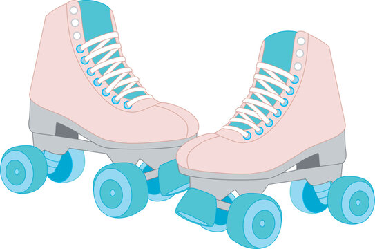pink roller skate