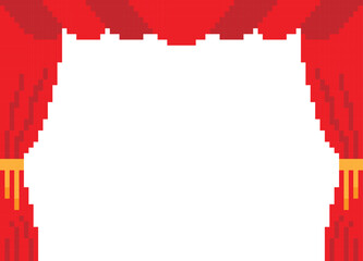Curtain Pixel art vector