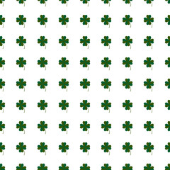 Green clover seamless pattern