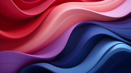 colorful abstract background with many waves in the colors pink and blue, in the style of shaped canvas, dark purple and light crimson, abstraction-création - obrazy, fototapety, plakaty
