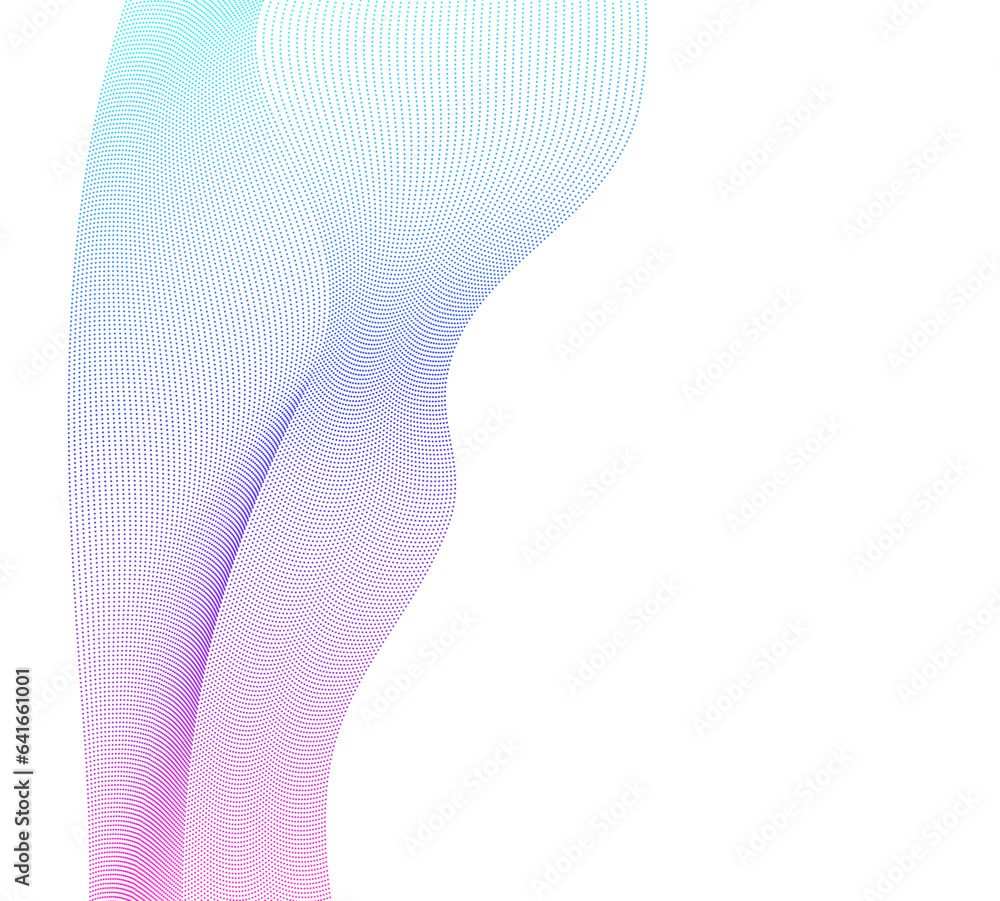 Aufkleber abstract lines colors design element on white background of waves. vector illustration eps 10 for gr