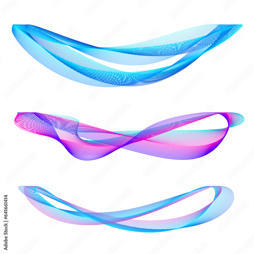 Poster set design element circle. isolated bold vector colors golden ring from. abstract glow wavy stripes 