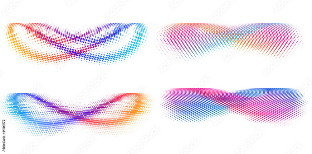 Poster set design element circle. isolated bold vector colors golden ring from. abstract glow wavy stripes 