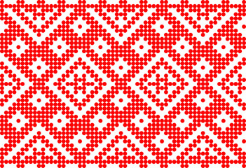 Fototapeta na wymiar Vector illustration of Ukrainian ornament in ethnic style, identity, vyshyvanka, embroidery for print clothes, websites, banners. Background. Geometric design, border, copy space, frame