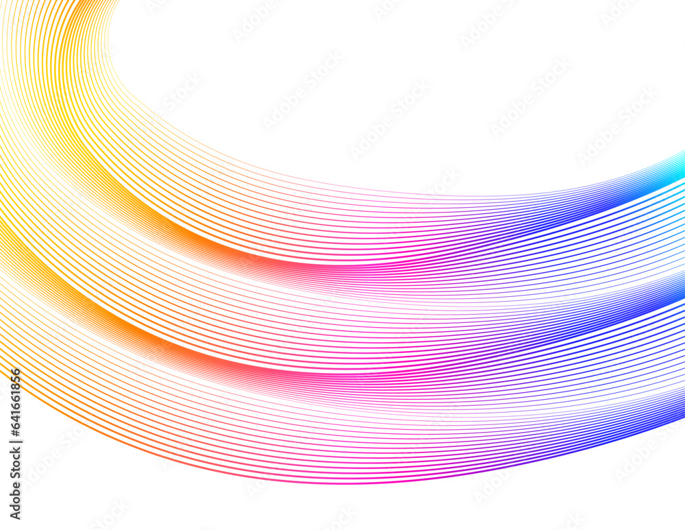 Poster abstract lines colors design element on white background of waves. vector illustration eps 10 for gr