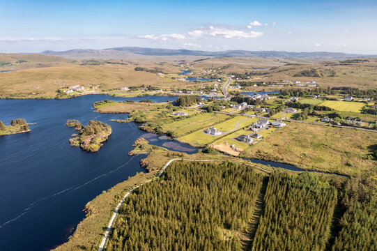 Aereal of Dungloe in County Donegal - Ireland