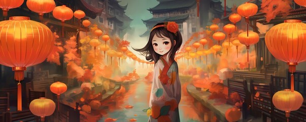 Mid autumn festival, generative Ai