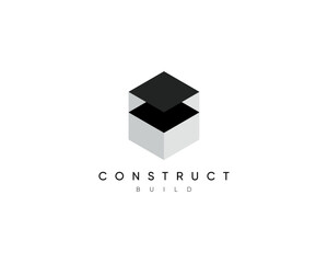 Modern construction logo design template. Design for architecture, planning, structure, industry, construct, build, real estate and property.