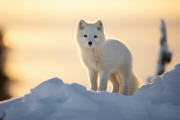 Fototapeta premium Cute Arctic Fox